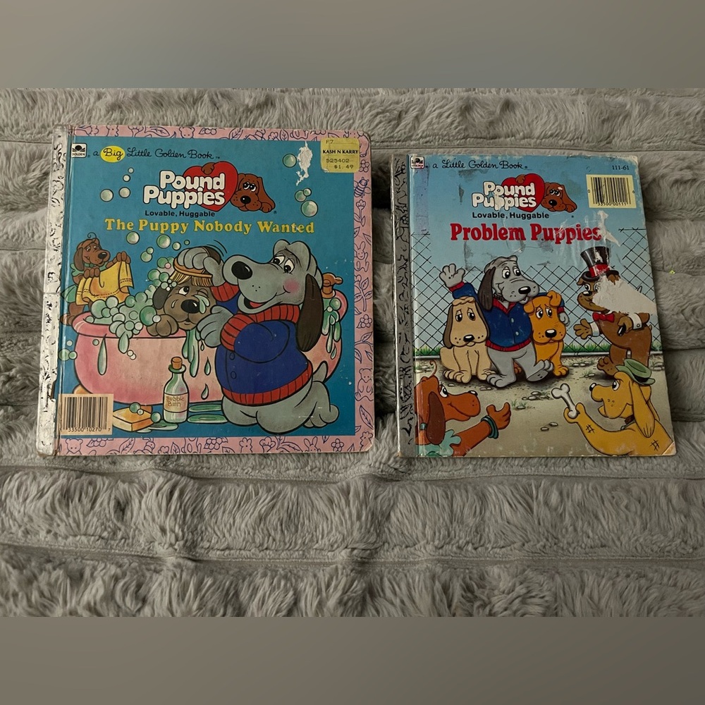 Bundle of 2 Pound Puppies A Little Golden Books
